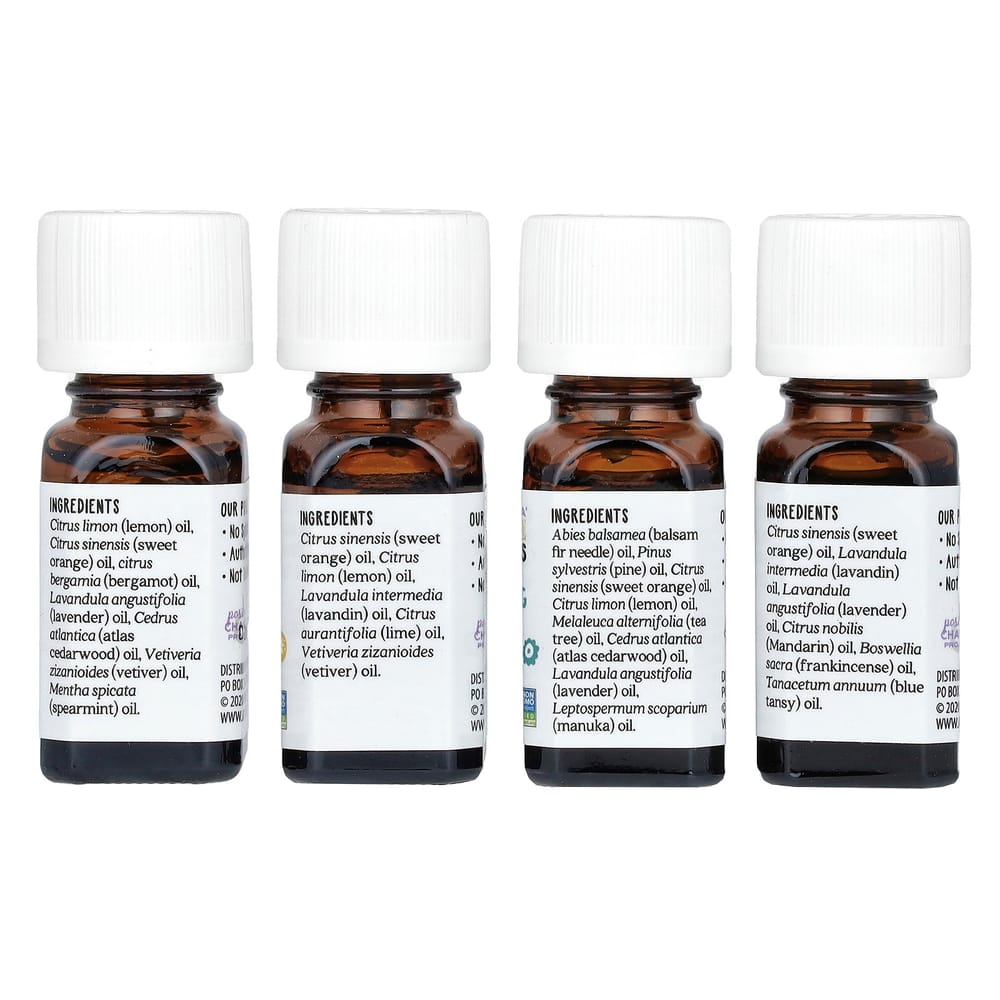 Aura Cacia Children's Essential Oil Blends, 4 Containers, Each 7.4ml (0.25fl oz)