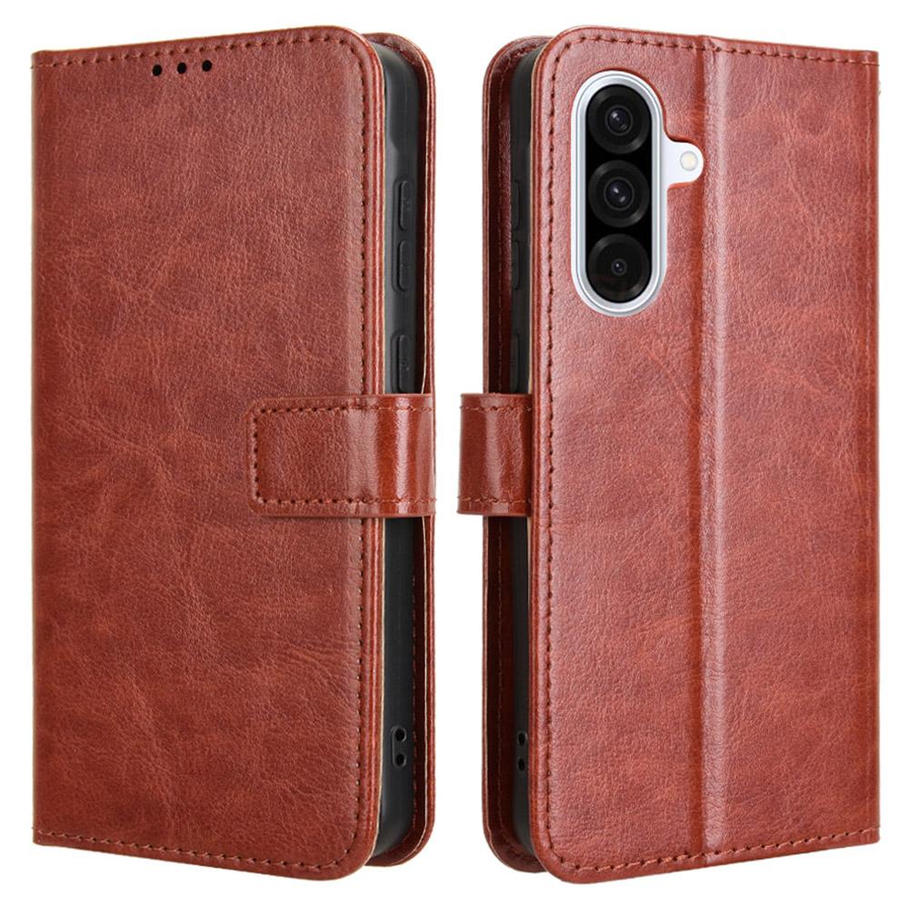 

Чехол для Samsung Galaxy A56 5G из искусственной кожи PU с текстурой «Crazy Horse», чехол-кошелек для телефона D