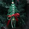 1Pc Handmade Woven Christmas Tree Ornaments Hanging Ornaments for Christmas Wedding Home Decoration Party Gifts Gifts for Friends