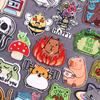 Cartoon Animal Sewing Fusible Patch Iron On Embroidery Patches For Clothing Thermoadhesive Patches On Clothes Applique Stickers