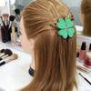 Magnetic Hair Claw Four Leaf Clover Shape Hair Clip No Slip Strong Hold Hair Claw Voluminous Style Hair Accessory