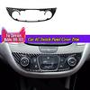 Carbon Fiber Style Car AC Switch Panel Cover Trim For Chevrolet Malibu 2016-