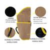 Jute Dog Bite Sleeve Yellow Edge Robust Arm Protection Dog Training Equipment For German Shepherd Malinois Large Breed Dog