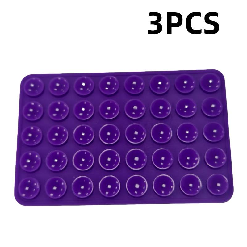 1/3Pcs Mobile Phone Silicone Sucker Pad Double Sided 40 Suction Cup Phone Holder Detachable Anti-slip Fixture