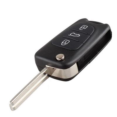 Carcasa plegable para llave de coche, 3 botones, para Hyundai I20 I30 Ix35 Picanto Sportage