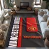 Manchester Customized Name Carpet Design for Foyer Decorate room Outdoor Balcony Antislip Carpet Anime Office Decor Best for Christmas