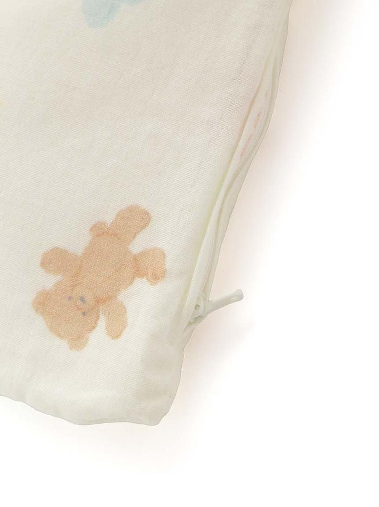 Gelato Pique Sleep BABY Plush Print Duvet Cover (PSGG259041) White/White (F)