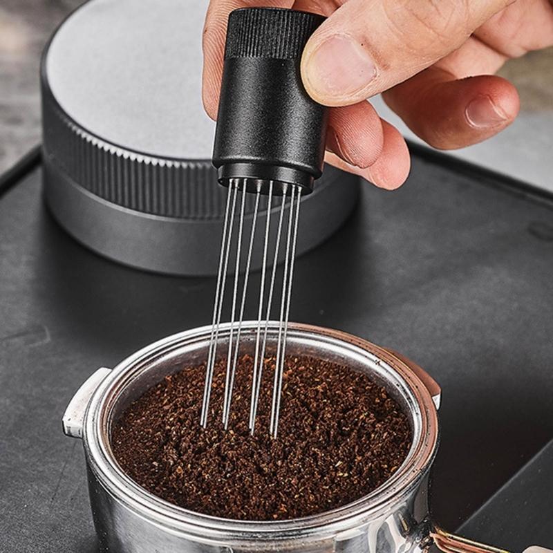 Espresso Espresso Stirrer Adjustable Espresso Distributor Stirrer Tool with Magnetic Stand Espresso Coffee Tool
