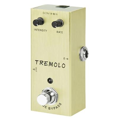 Portable Tremolo Effect Pedal Guitar Effects Box Multi Instrument Compatibility Effect Controller for Stage Practice