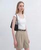 Lugkaeseuteu Marie Square Neck Cap Sleeve Slim T-Shirt / Marie Square Neck Cap Sleeve Slim T-Shirt_4Colors