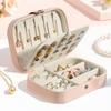 NEW PU Leather Jewelry Box Organizer Storage Display Box Earring Packaging Home Travel Gift