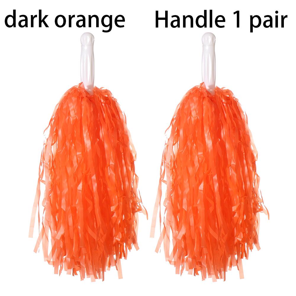 1pair 2 styles Fancy Double hole handle Cheerleader pompoms Cheerleading Cheering Ball Club Sport Supplies Dance Party Decorator