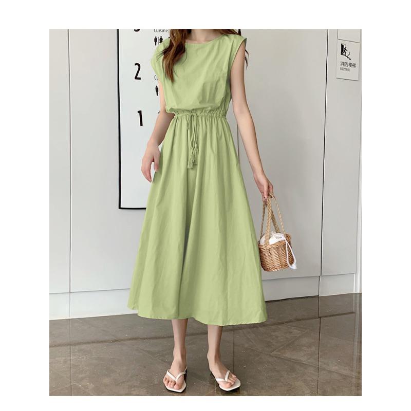 9 Color 5 Size Literary and Artistic Big Skirt Summer New Style Can Be Retrenched Waist Loose Dress
