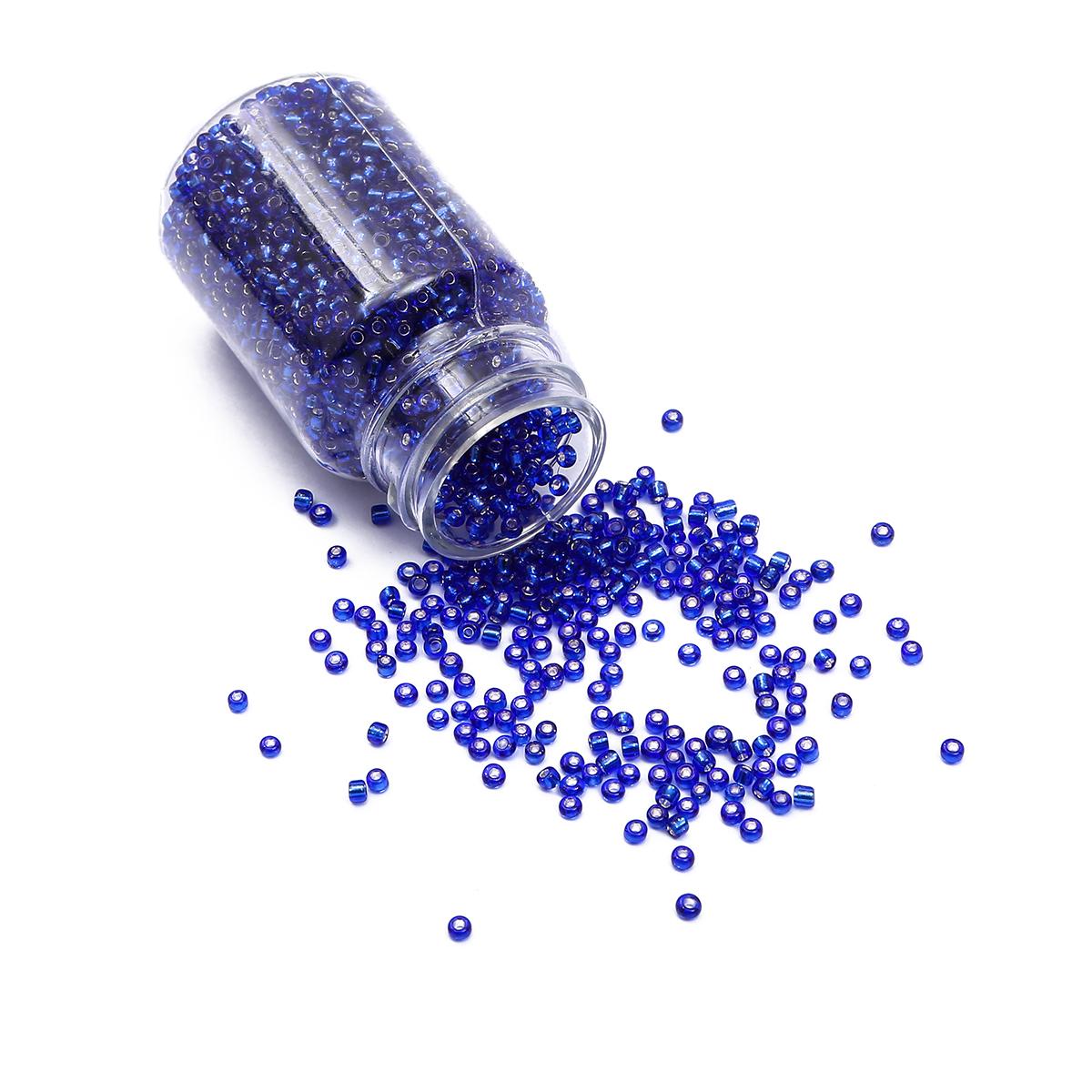 

2 мм 3000 шт стеклянные бусины в бутылках для изготовления ювелирных изделий своими руками, аксессуары style 02 королевский синий
