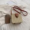 Women Crossbody Bags Fashion Woven Ladies Handbags Casual Holiday Simple Handmade Adjustable Straps Rattan Beach Bag