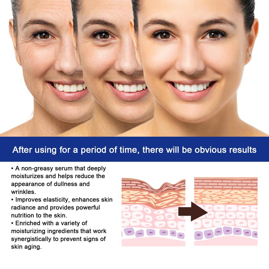 Collagen Stock Solution, Facial Serum-Hydrating Essence with Hyaluronic Acid, Pore Minimizing & Oil Less, Anti-aging Skincare | Brighten Light Beige