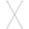 Vidaxl Nogi Do Stołu Jadalnego, 2 Szt., Białe, 50X(72-73) Cm, Stal