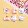 Glossy Cartoon Kitty Resin Shoe Buckle & Hair Clip DIY Accessory