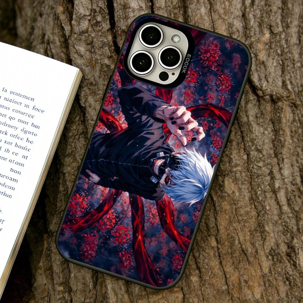 

Чехол для телефона Ken Kaneki для iPhone 17,16,15,14,13,12,11 Plus,Pro Max,XS, Цветной Посеребренный Внутренний Чехол iPhone17Pro