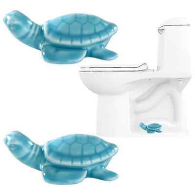 2 Stück Schildkröten WC-Schraubenkappen Keramik Meeresschildkröte WC-Schraubenabdeckung