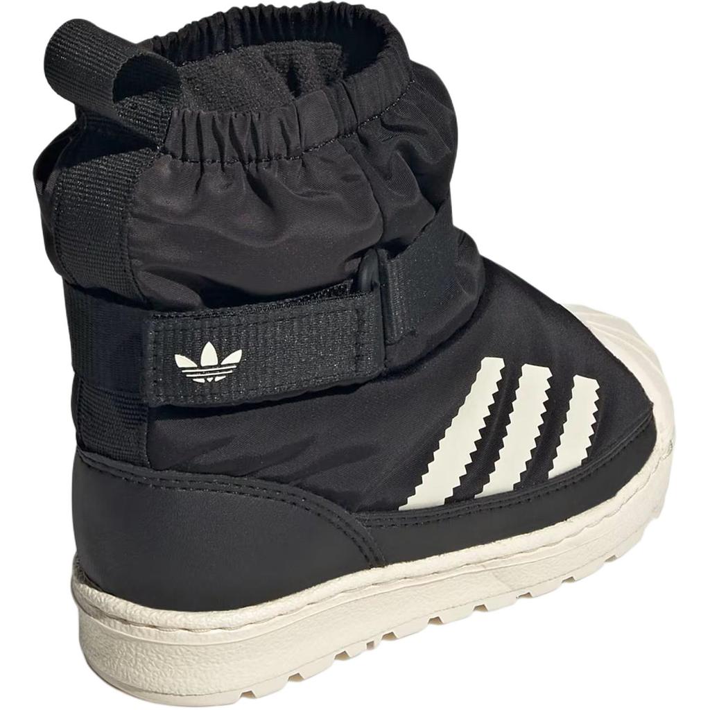 adidas Originals SUPERSTAR 360 Mid Top Toddler Shoes Black White Infant And Toddler JQ7951