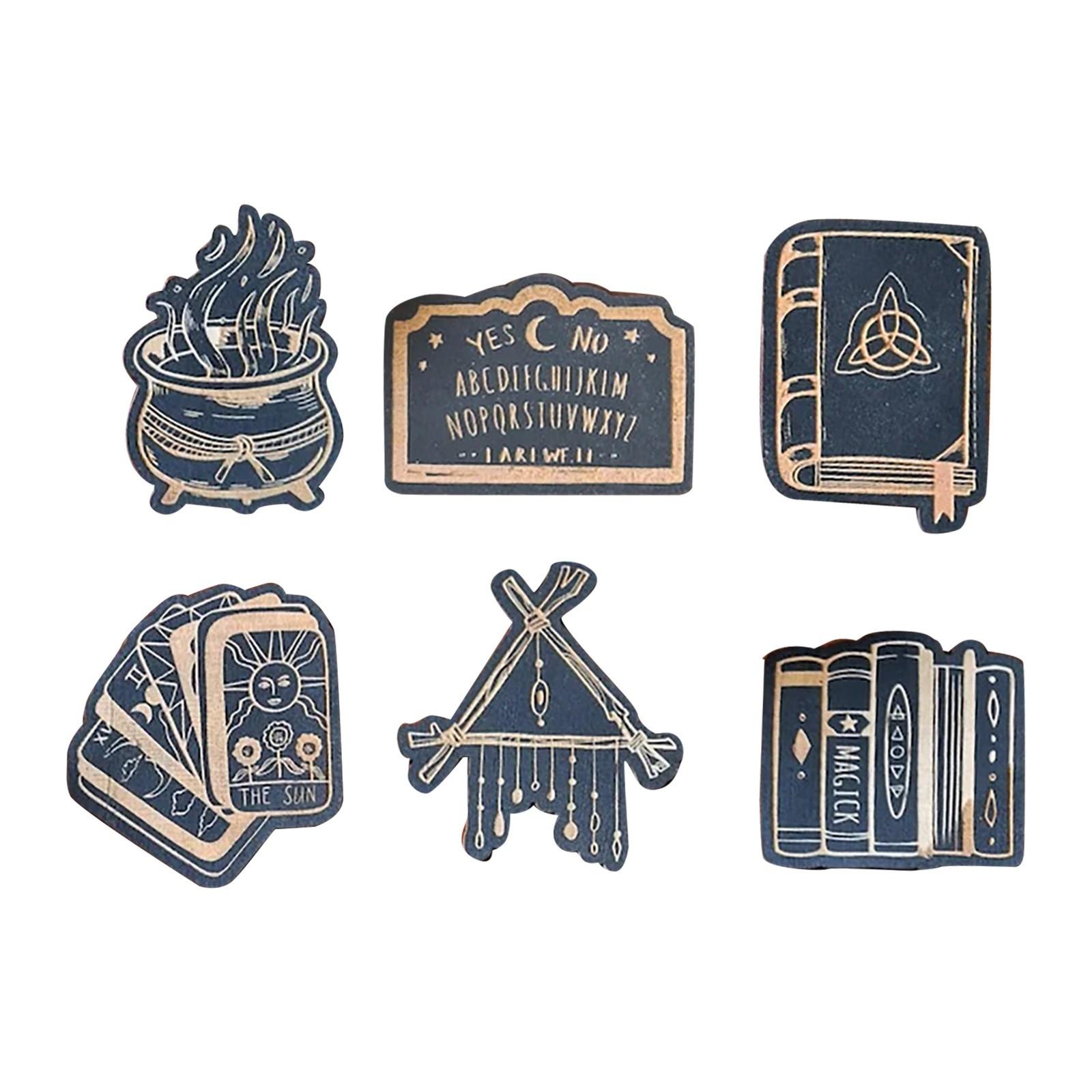 

Тематический набор деревянных украшений для дома, вечеринки и праздничной экспозиции One Size