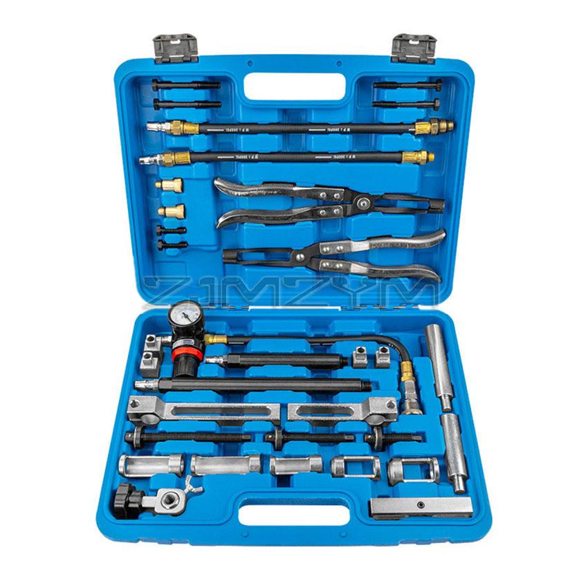 Cylinder Head Service Set Tool Kit Valve Spring Compressor Removal Installer Replacement Valve Oil Seal Tool