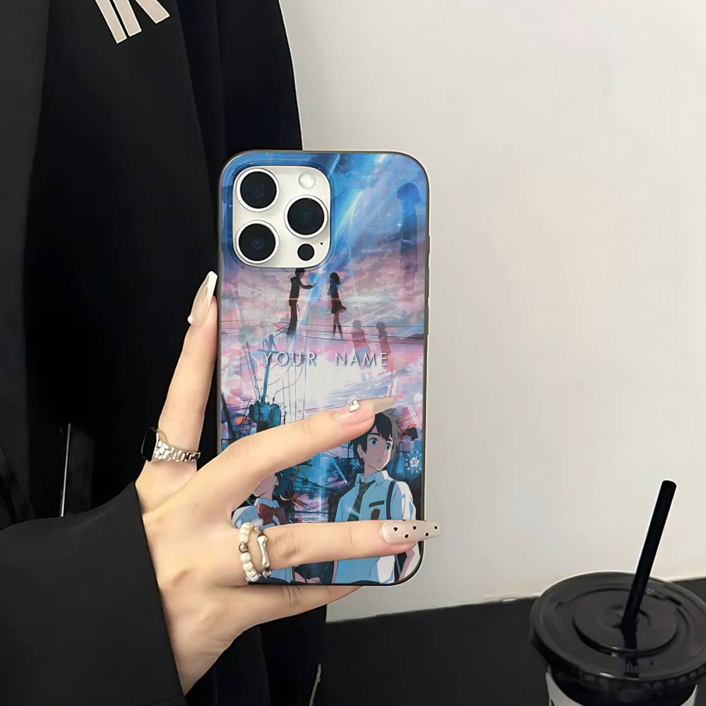 Anime Your N-Name Kimi No Na Wa Wave Corrugated Phone Case For IPhone 17 Air 16 15 14 13 11 12 Pro Max Plus Matte Cover