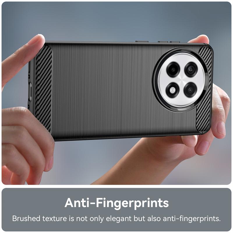 For OnePlus 13R Case Bumper Anti-knock Soft Silicone Carbon Fiber Back Cover For OnePlus 13R Case For OnePlus 13R Case 6.78 inch