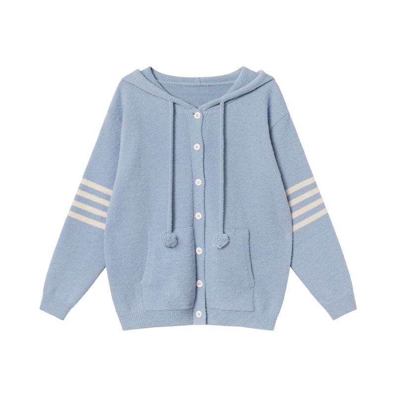 Dimanaf 2025 Vår Kvinner Stripet Nye Gensere Strikking Basic Mote O-Hals Stil Løs Pullover Genser