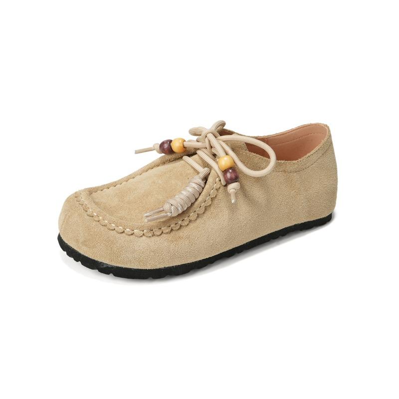 

Women s Soft-soled Casual Kangaroo Shoes with Thick-soled Burken Shoes on One Foot 42