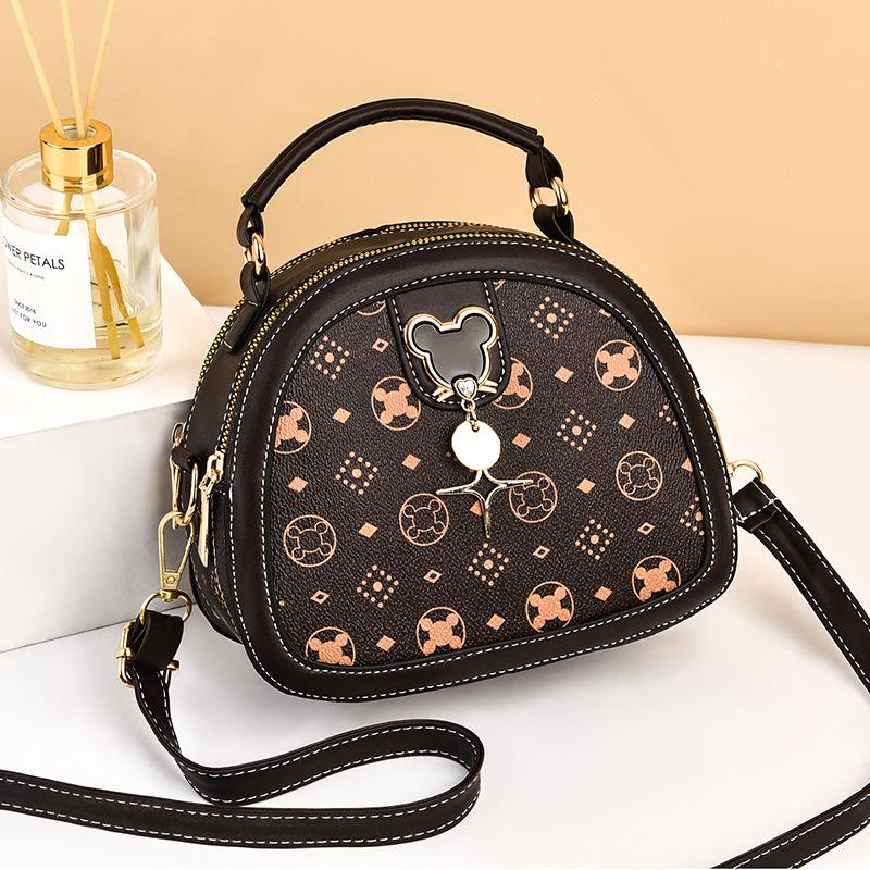 Bag women's bag advanced sense 2025 autumn and winter new trendy shoulder messenger bag fashion small round bag handbag popular women