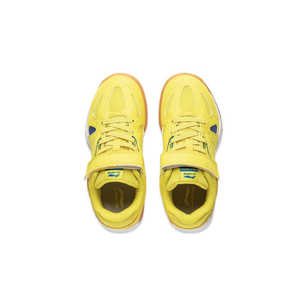 LiNing Anti-Slip Durable Childrens Training Shoes Kids Shoes White Yellow APTP008-3