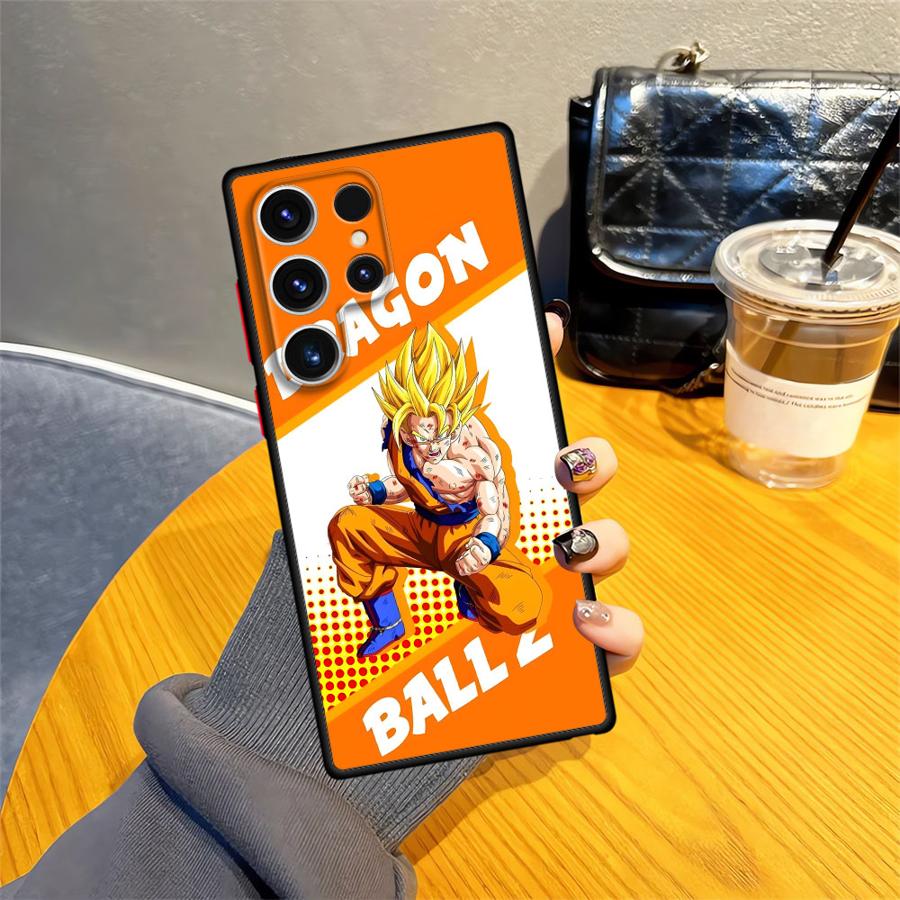 Case for Samsung Galaxy S10 S23 Ultra S22 Plus S21 S9 S25 Edge S24 FE S20 Back Phone Cover Dragon Ball Goku Logo