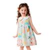 ASK JUNIOR Girls' Forest Style Sleeveless Doll Collar Dress