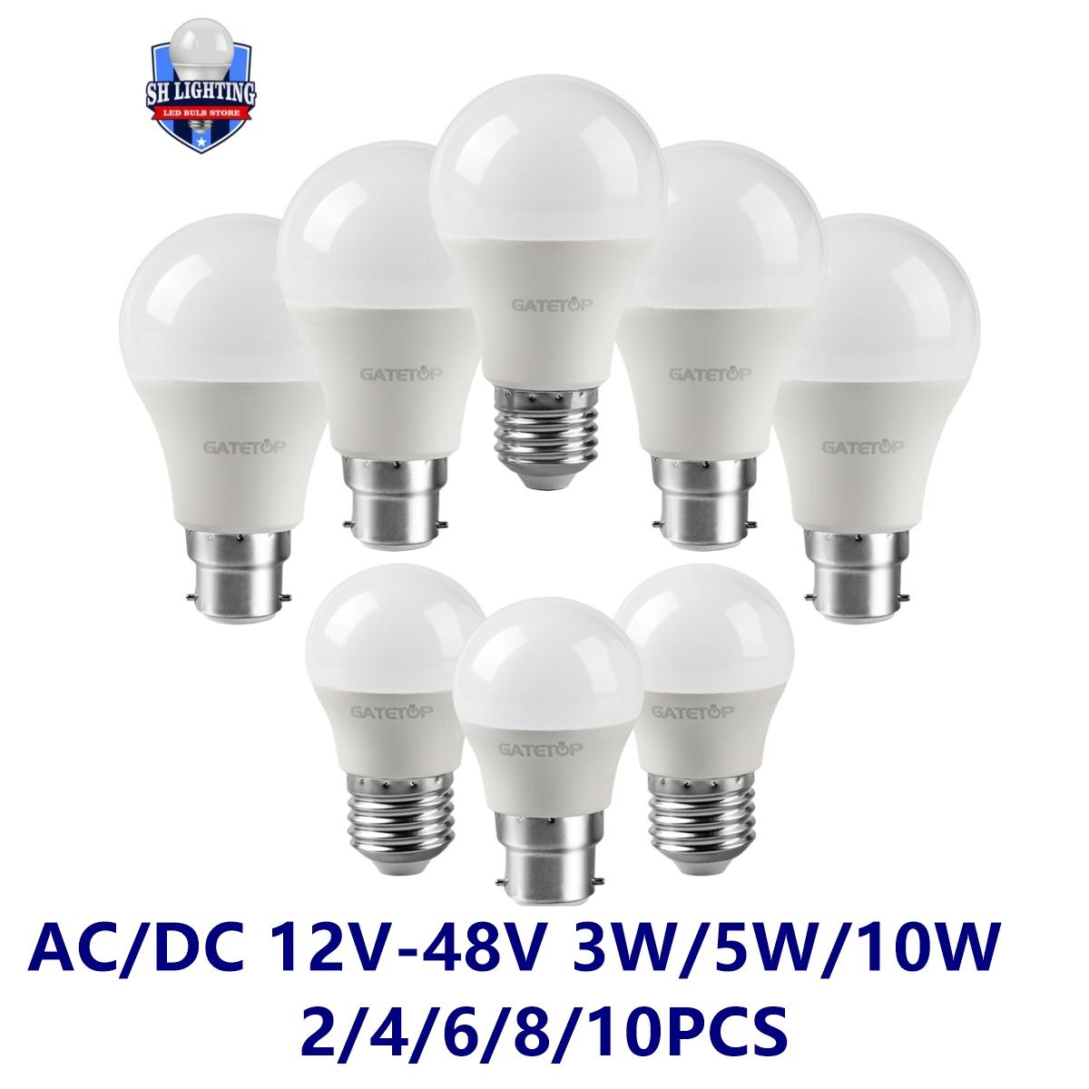 

Светодиодная низковольтная лампа AC/DC12V 24V 36V 48V E27 B22 10W Bombilla для солнечных светодиодных лампочек 12 Вольт лампа низкого напряжения