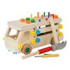 Wooden Construction Toy Set With Nut And Screw Blocks For Fine Motor Skills Development For Toddlers
