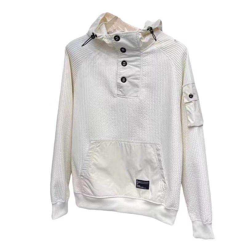 Autumn Men's Fashion Korean-Style Splicing Hoodie Sweater - New Loose-Fit Long-Sleeve Trend.