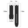 For Huawei/Samsung 22mm Universal Smartwatch Strap Silicone Replacement Band