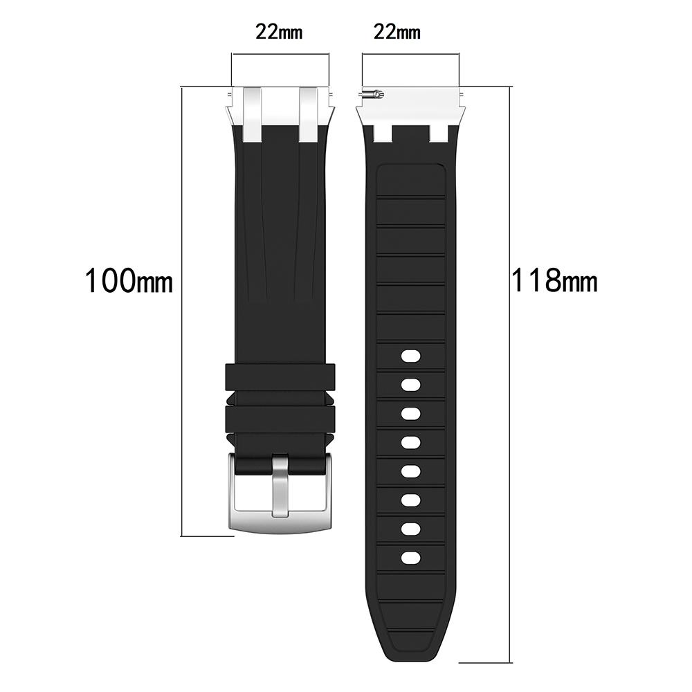 For Huawei/Samsung 22mm Universal Smartwatch Strap Silicone Replacement Band