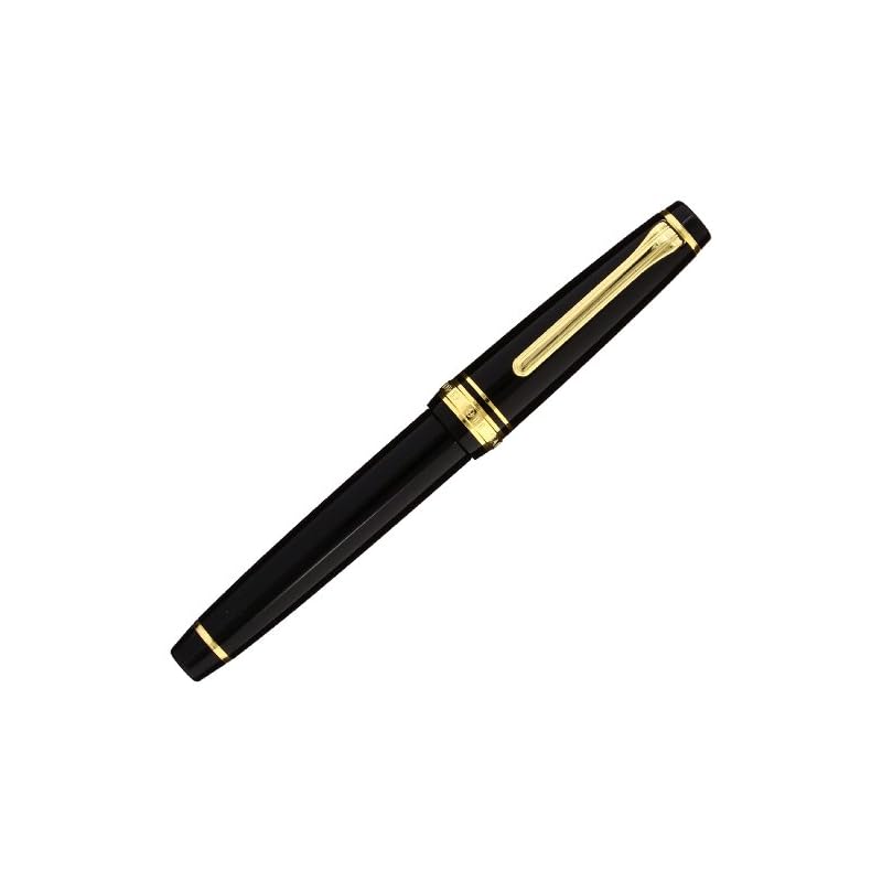 

Sailor Professional Gear Slim Fountain Pen, Gold, Black, Fine Nib, 11-1221-220
