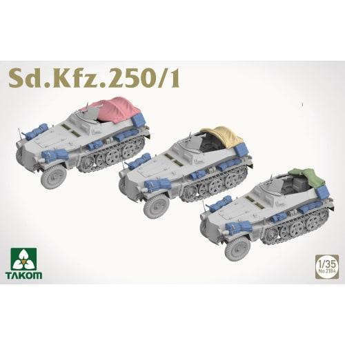 Takom 1/35 Sd.Kfz.250/1 Light Armored Personnel Carrier Plastic Model TKO2184