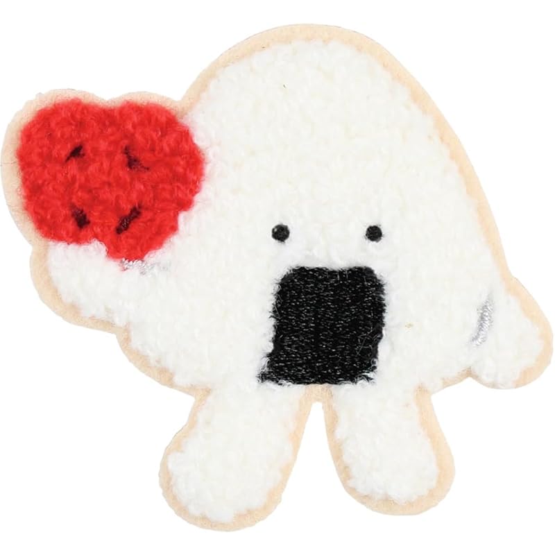 

Tease Factory Oniume Fluffy embroidery sticker Onigiri heart ON-5546293OH