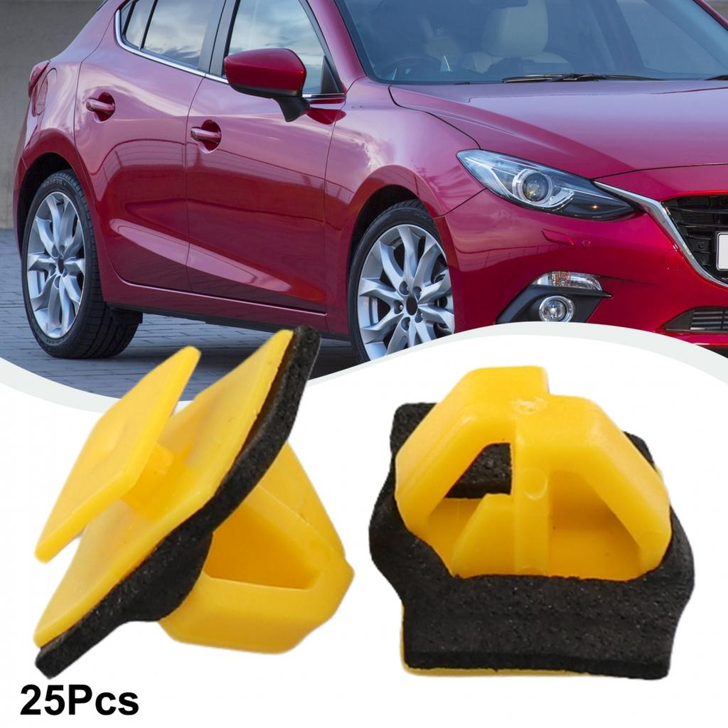 Exterior Body Side Moulding Retainer Side Yellow 25pc