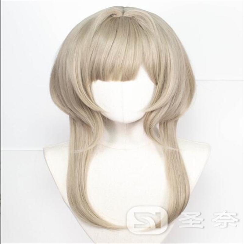 High Quality Game Impact Fatui Cosplay Wig Sandrone Marionette Heat Resistant Synthetic Hair Anime Wigs + Wig Cap