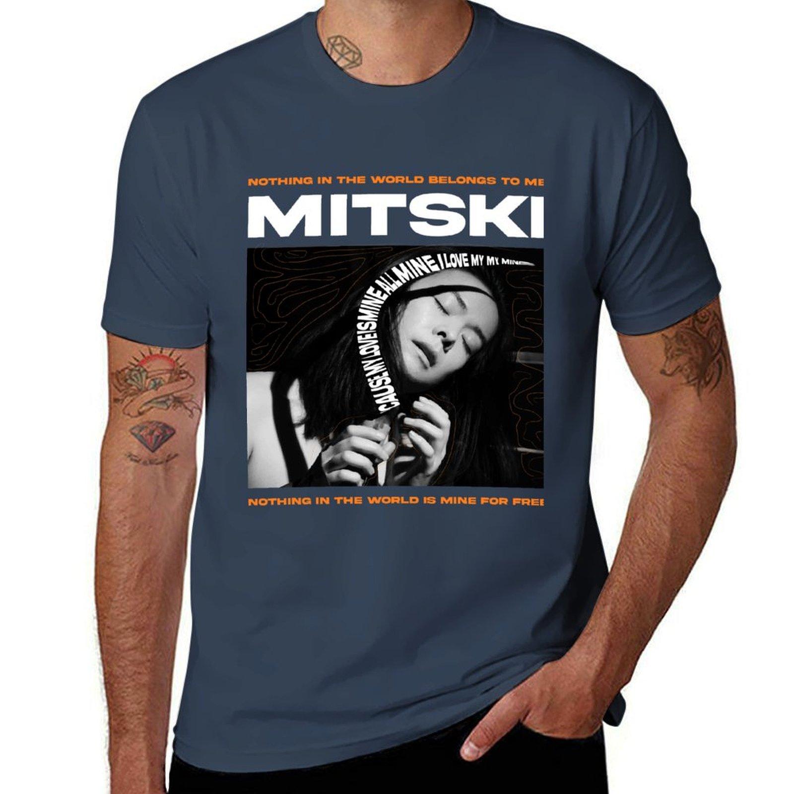 Футболка Mitski хлопковые футболки мужская 100% хлопок футболка мужская хлопковая футболка 100% Футболка S
