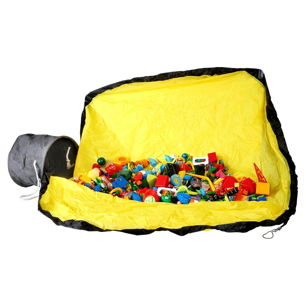 Toy Storage Basket + Large Play Mat for Kids