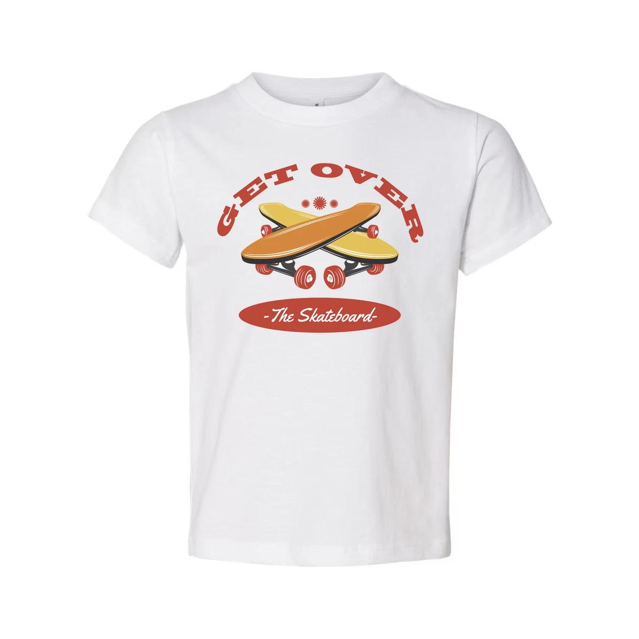 Unisex Get Over The Skateboard Graphic Tee 3XL
