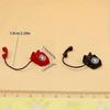 Mini Phone Model, Alloy Retro Rotating Phone, Doll House Furniture, Dollhouse Accessories, Mini Landline Phone