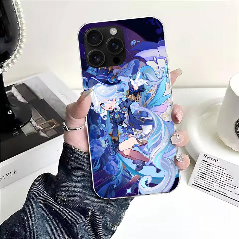 Genshin Impact Furina Soft Phone Case For IPhone 11 17 Air 16E 16 Pro Max 15 + 14 Plus 13 Mini 12 Apple 7 SE 8 Fundas Coque 11 1